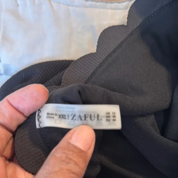 Zaful Black Bikini Classic Swimwear NWT XXL - Picture 8 of 9